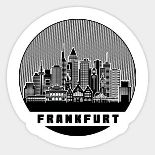 Frankfurt Germany Skyline Sticker